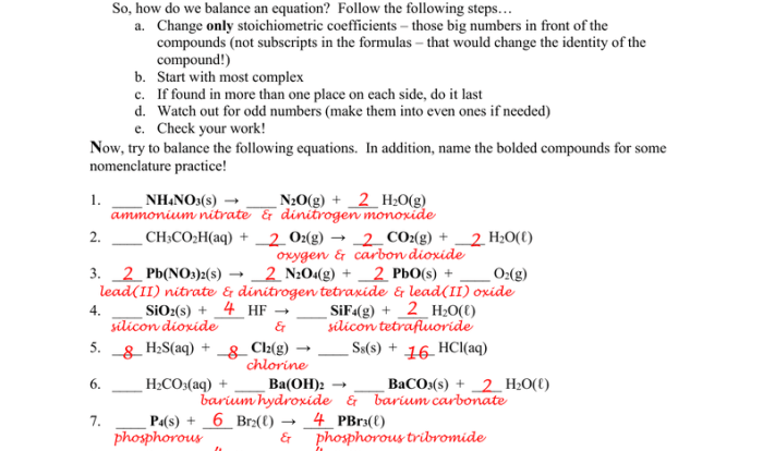 Balancing equations gizmo answer key pdf