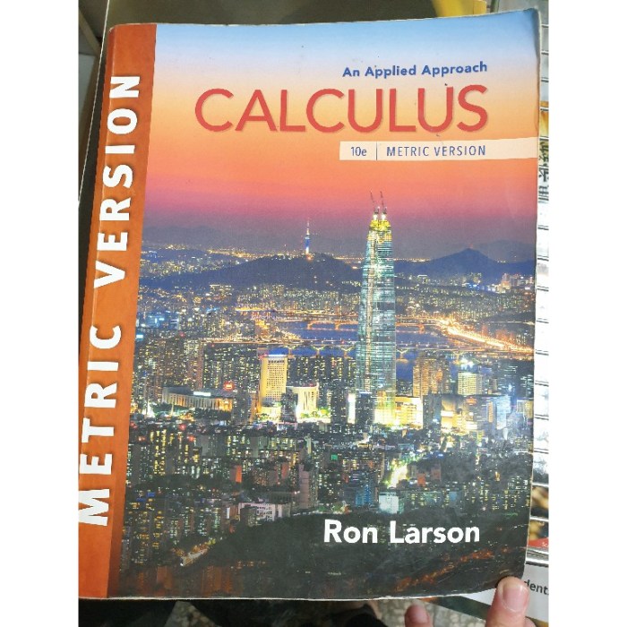 Larson calculus an applied approach