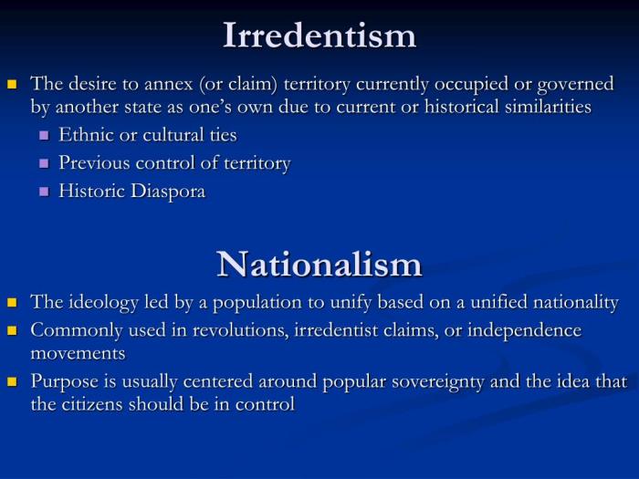 How can irredentism lead to devolution