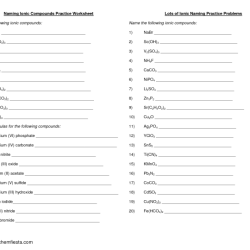 Naming acids and bases worksheet answers