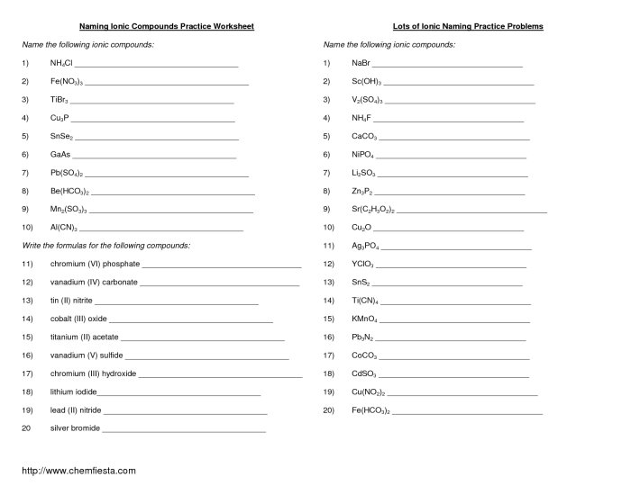 Naming acids and bases worksheet answers