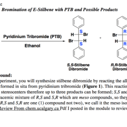 Bromination of e stilbene lab report