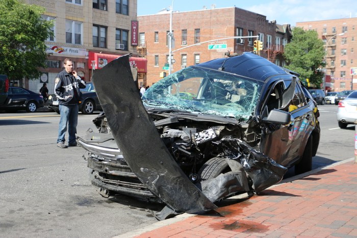 In a typical rear end collision the victims